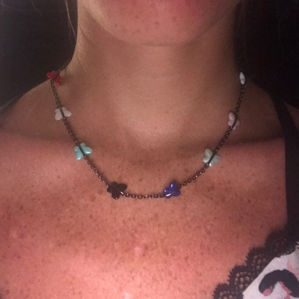 Emily dale jewelry colorful butterfly necklace
